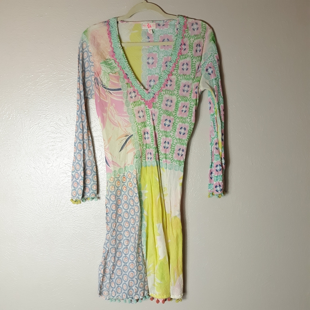 Z & L floral boho bikini cover up